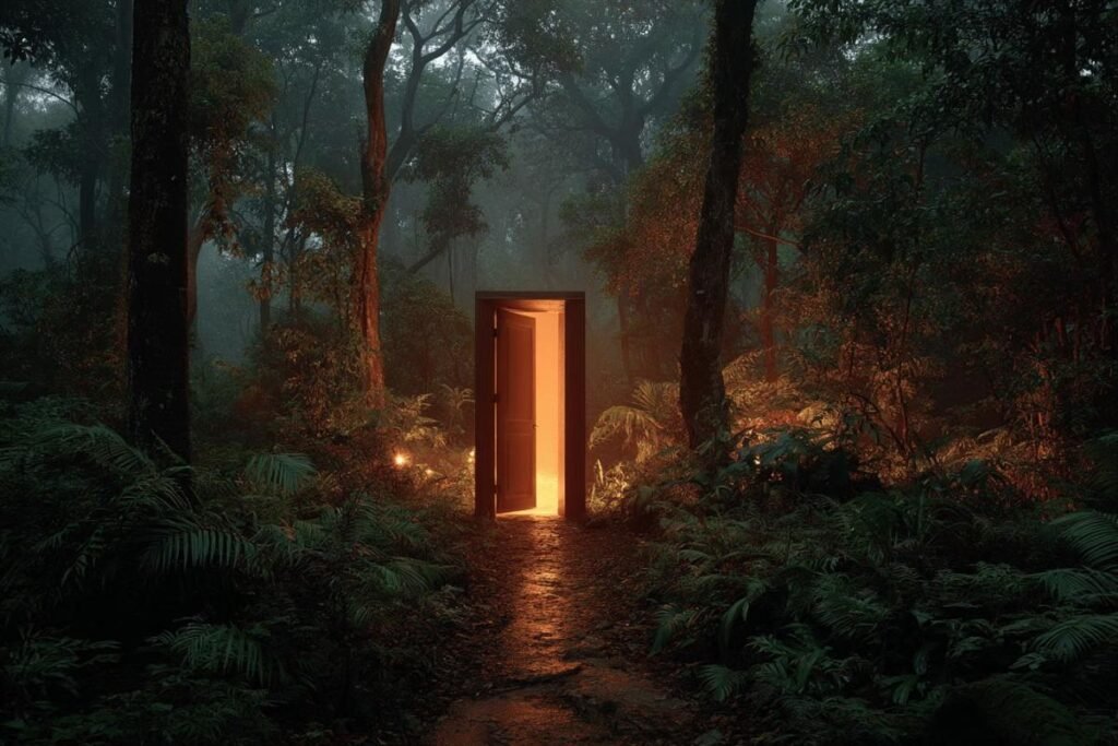 Ce que cache vraiment la petite porte au fond du parc